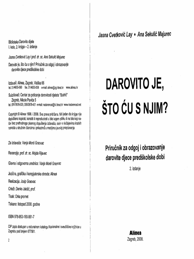 Darovito Je Što Ću S Njim - Jasna Cvetković | PDF
