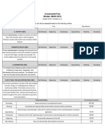 Grade 10 Pe - Assessment Plan 2019