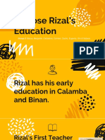 Rizal's Education