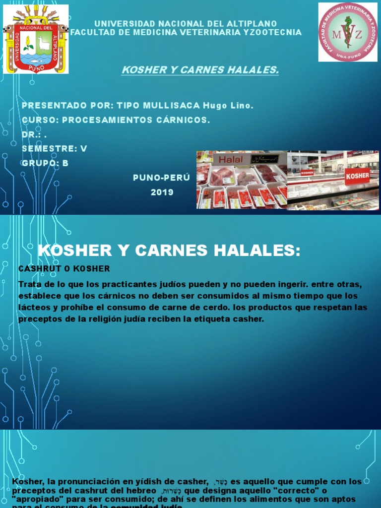 Carnes Kosher y Halal | PDF | Comida y bebida | Tora