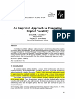 An Improved Approach To Computing Implied Volatility: Financial