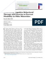 Combining Cognitive Behavioral Therapy and Exercise To Prevent Disability in Older Minorities