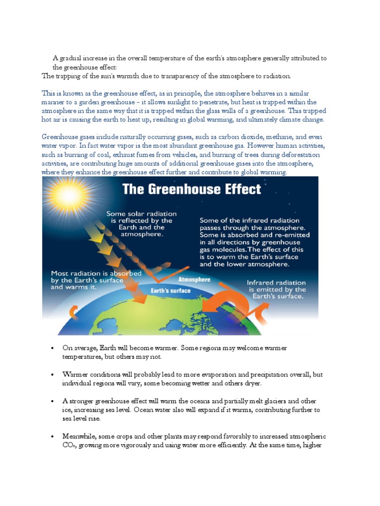 A Gradual Increase in The Overall Temperature of The Earth | PDF ...
