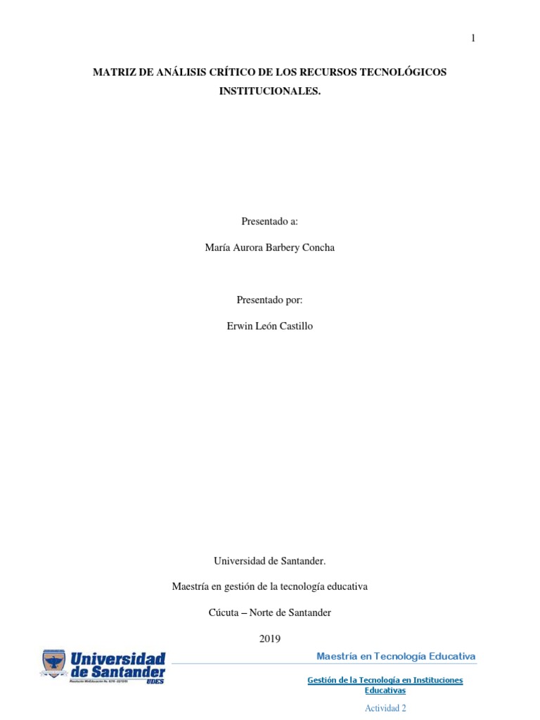 Erwin Leon Castillo - Analisis - criticoTIC | PDF | Tecnologia ...