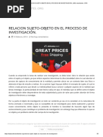 Relacion Sujeto-objeto en El Proceso de Investigación. _ Wiki Estudiantes .Org