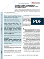 Respiratory Muscle Endurance Training With Normocapnic Hyperpnoea For Patients With Chronic Spinal Cord Injury: A Pilot Short-Term Randomized Controlled Trial