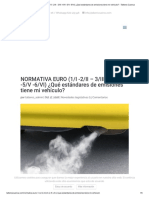 NORMATIVA EURO (1 - I - 2 - II - 3 - III - 4 - IV - 5 - V - 6 - VI) ¿Qué Estándares de Emisiones Tiene Mi Vehículo - Talleres Cuenca PDF