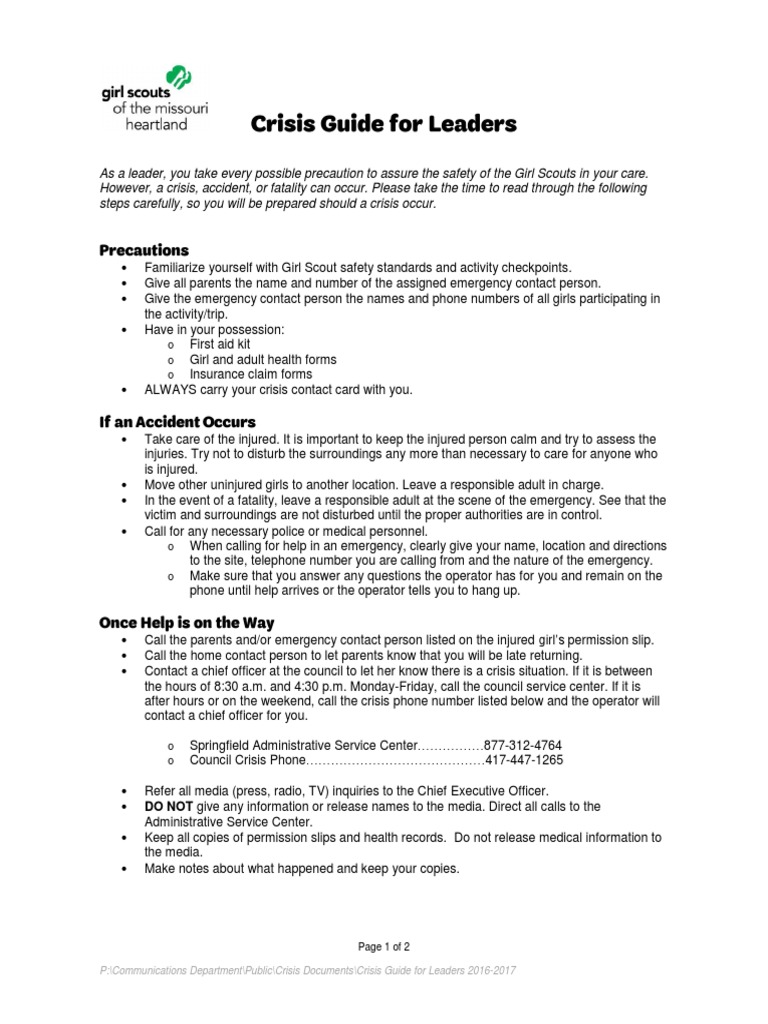 Crisis Management Guide for Leaders | PDF | Emergency | Public Sphere