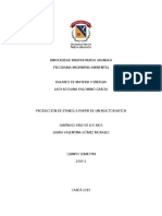 Producción de Etanol A Partir de Un Reactor Batch