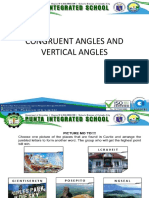 Congruent Angles and Vertical Angles