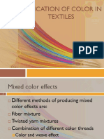 Application of Color in Textiles