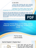 Teknologi Plasma Spray Coating Dalam Aplikasi Pelapisan Abutment Implan Gigi Dengan Zircon Oksida