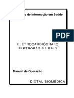 Sistemas de Informação em Saúde: Manual de Operação do Eletrocardiógrafo EP12