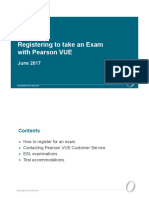 PearsonVUE Registration Process