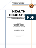 Health Education: Bulacan State University College of Education