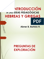 Exposición de Ideas Pedagógicas Hebreas y Griegas