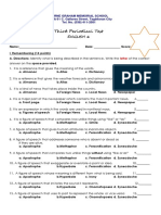 Third Periodical Test: English 6