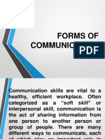 Forms of Communication