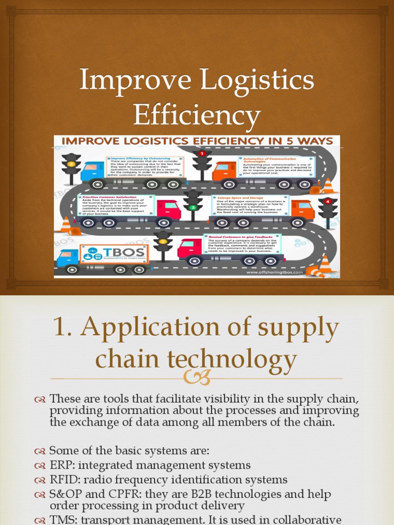 Improve Logistics Efficiency | PDF