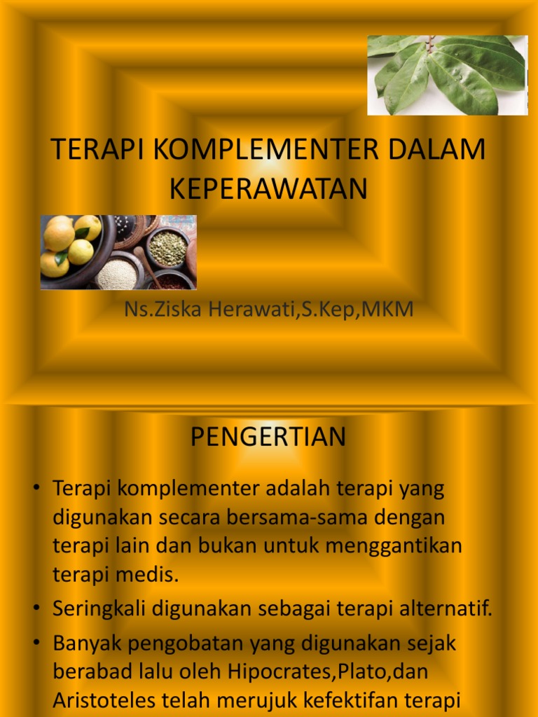 Terapi Komplementer | PDF