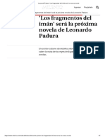 Leonardo Padura_ Los Fragmentos Del Imán Será Su Nueva Novela