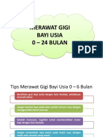 Merawat Gigi Bayi 0-24 Bulan