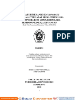 Pengaruh Mekanisme Corporate Governance Terhadap Manajemen Laba Dan Konsekuensi Manajemen Laba Terhadap Kinerja Keuangan PDF
