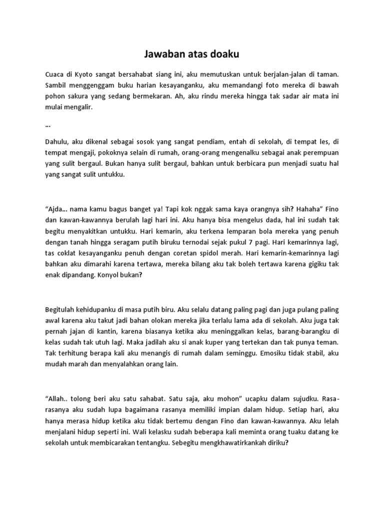 Cerpen Bahasa Indonesia PDF