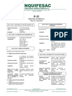 Hoja de Seguridad P-25 Pintura Ignifuga PDF