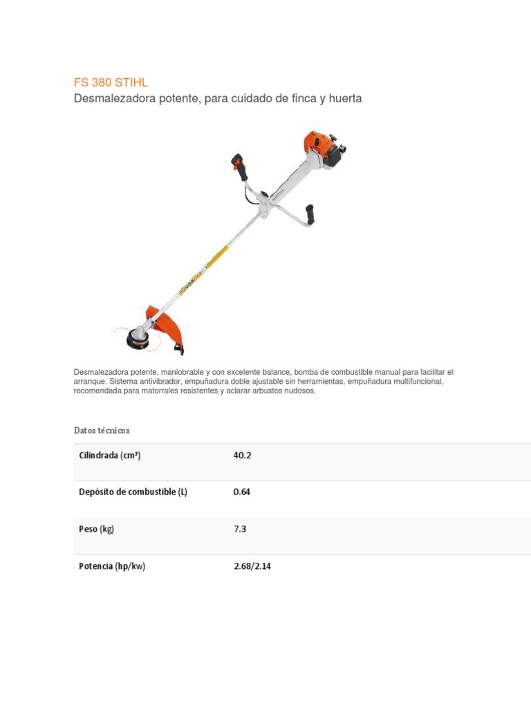 Fs 380 Stihl | PDF