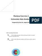 Unit 4 Univariate Data Analyses Mastery Exercise 2