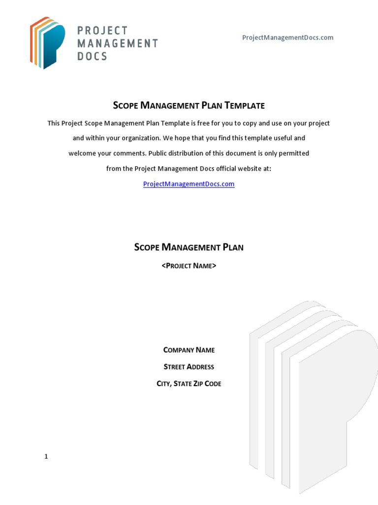 Scope Management Plan Template | PDF