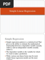 Lecture 6 Simple Linear Regression