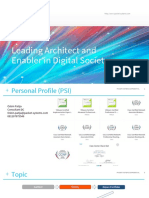 Leading Architect and Enabler in Digital Society