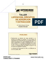 Lixiviacion, Circuitos de Adsorcion Y Extraccion: Taller