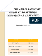Analysis and Planning of Rural Road Network Using QGIS
