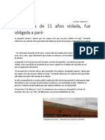 "Una Nena de 11 Años Violada, Fue Obligada A Parir