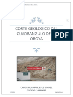 Informe Corte Geologico La Oroya