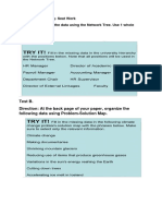 Seatwork for Graphic Organizers