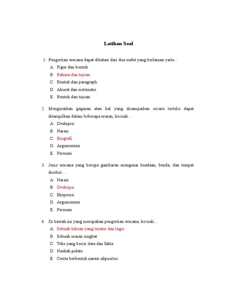 Latihan Soal Pdf