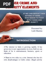 Cyber Crime & Security Elements