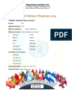 United Nation Program 2019