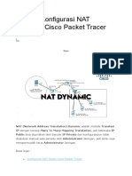 Tutorial Konfigurasi NAT Dynamic Cisco Packet Tracer
