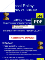 Fiscal Policy:: Austerity vs. Stimulus