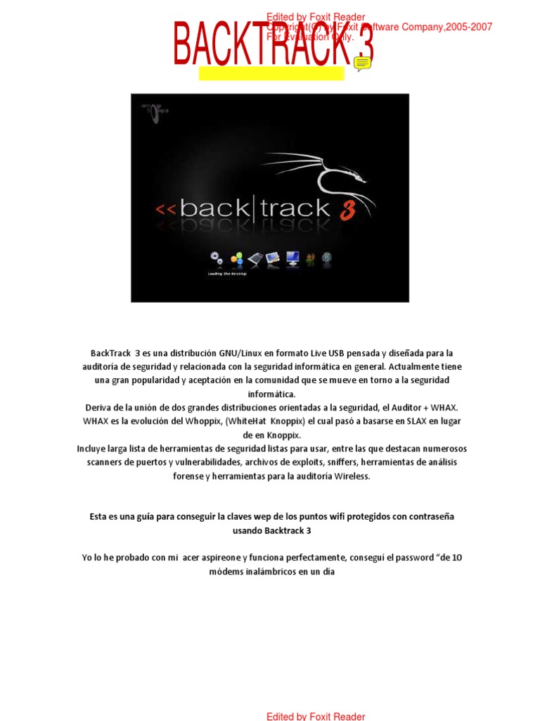 Backtrack 3 | PDF | Informática | Redes de computadoras