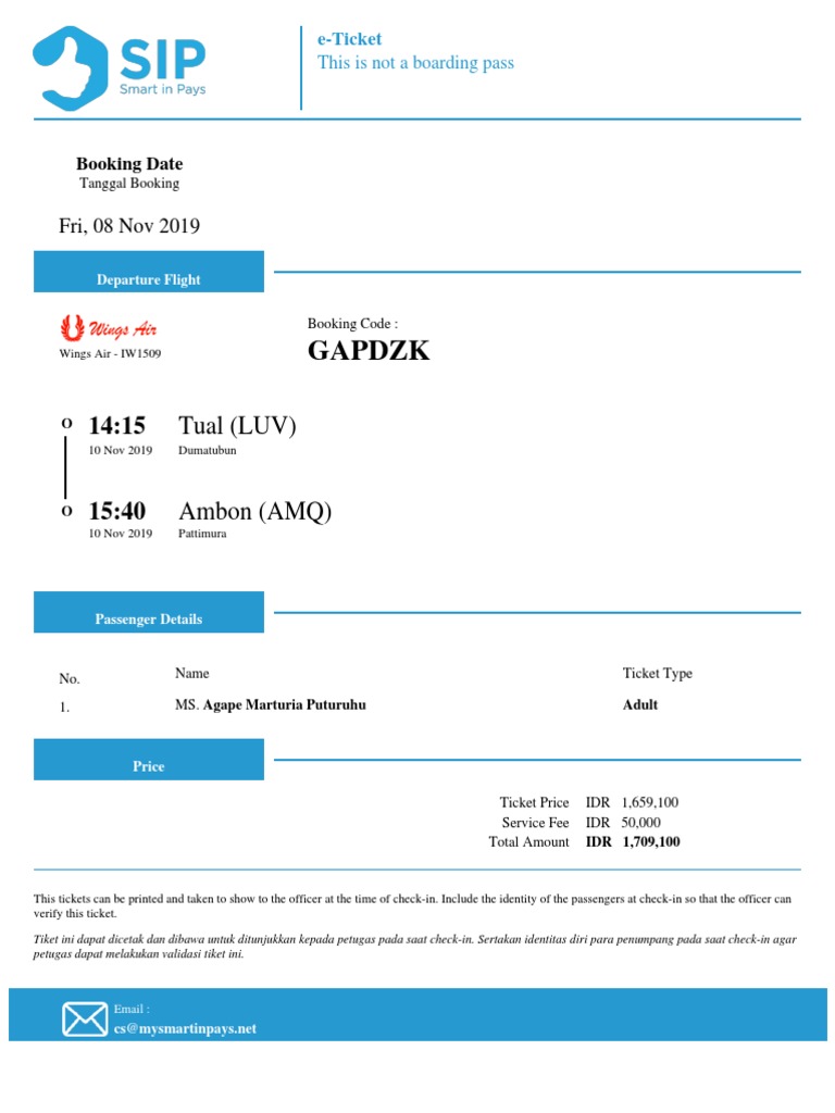 E Ticket 4177736 | PDF