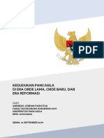 Kedudukan Pancasila Di Era Orde Lama, Orde Baru, Dan Era Reformasi