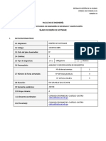 Silabo 2019-II Diseño de Software A