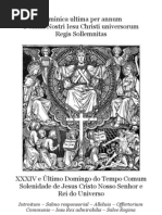 Proprium da Missa de Cristo Rei