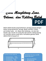 Cara Menghitung Luas, Volume, Dan Keliling